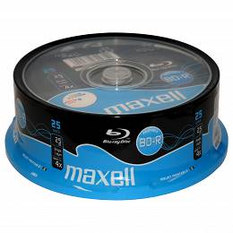 Maxell BD-R 25GB BLU-RAY Inkkjet printable op 25 szt cake 