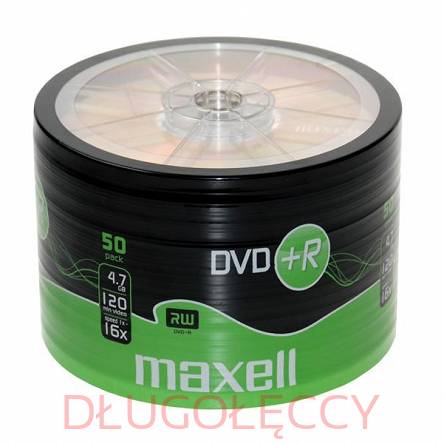 Maxell DVD+R 4,7GB x16 spin 50 szt