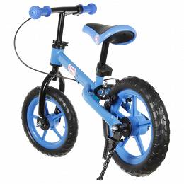 HanksKids Safe rowerek biegowy z hamulcem i stopką 12 cali niebieski