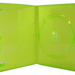 ETUI na 1 płytę DVD 14mm jasnozielone z folią na okładkę