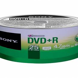 Płyta SONY DVD+R 4.7GBx16 op 25 szt.CAKE