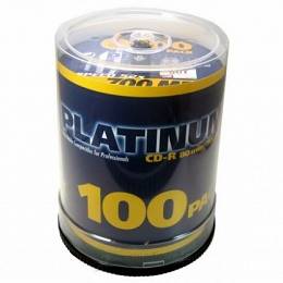 Płyta CD-R PLATINUM CD-R80 700MBx52 op 100 szt cake box