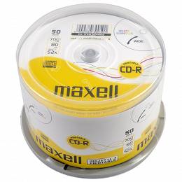 MAXELL CD-R 700MB x52 printable do nadruku opak 50szt cake box