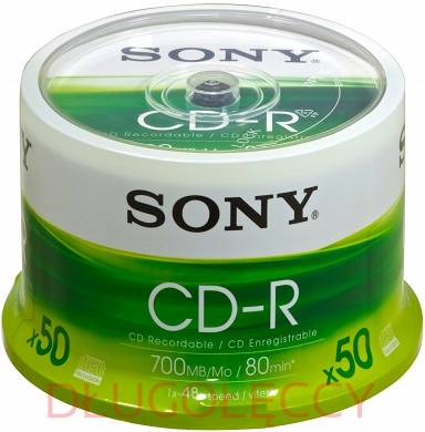 Płyta SONY CD-R80/700MB op 50 szt. cake box