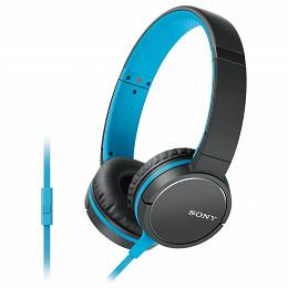 Słuchawki z mikrofonem SONY MDR-ZX660AP błękitne/niebieskie