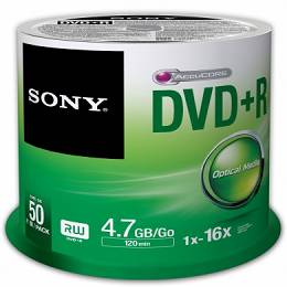 SONY Płyty DVD+R 16x 50szt. 