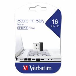 VERBATIM Pendrive Store 'n' Stay NANO CZARNY 16 GB 