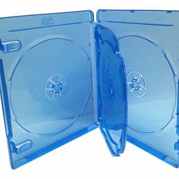 Pudełko ETUI na 4 płyty  z wkładką BLU-RAY niebieskie
