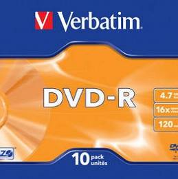 Płyta VERBATIM DVD-R4.7GBx16 op 10 szt SPIN 