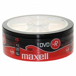 Maxell DVD-R 4,7GB x16 spin 25 szt