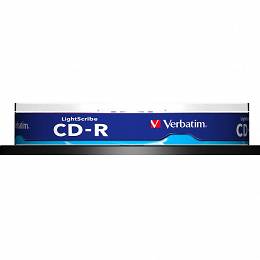 Płyta CD-R VERBATIM LightScribe CD-R80/700MB op 10 szt cake box