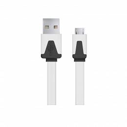 ESPERANZA EB183 kabel USB 2.0 - micro USB 1m płaski taśma biały