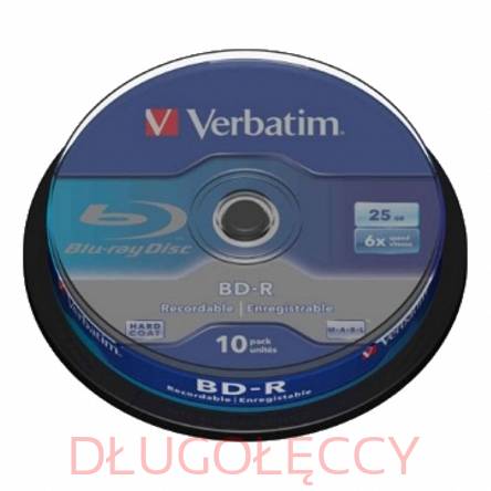 VERBATIM BD-R25GB x6 blu ray op. 10 szt