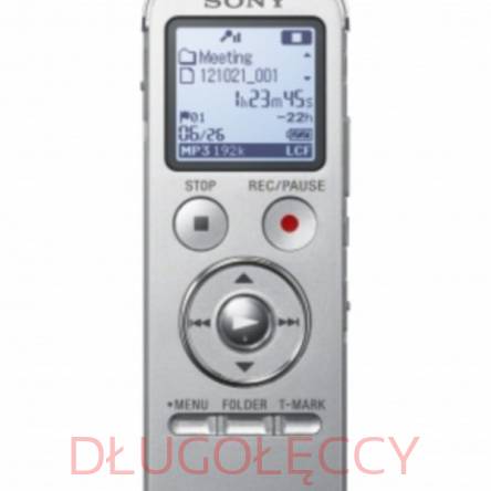 SONY ICD-UX532 stereofoniczny dyktafon cyfrowy, odtwarzacz muzyczny i pamięć USB