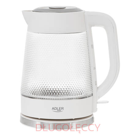 Adler AD 1306 Czajnik elektryczny szklany Pojemność 1,8 L Podświetlenie LED