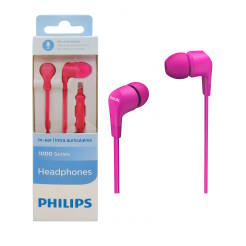 PHILIPS TAE1105PK słuchawki douszne z mikrofonem różowe