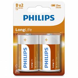 PHILIPS R20 D LongLife bateria blister 2szt