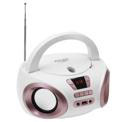 Adler AD1181 Boombox CD-MP3, USB, Radio białe