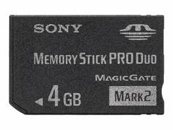 SONY Karta pamięci Memory Stick PRO DUO 4GB